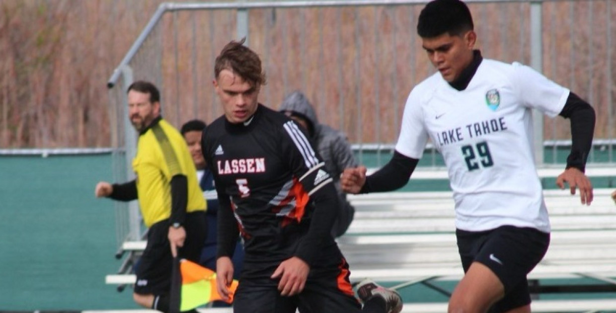 Lassen Tie Against Lake Tahoe